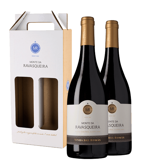 Portugalské víno Monte da Ravasqueira Vinha das Romãs dárkové balení na eshopu vín z Portugalska